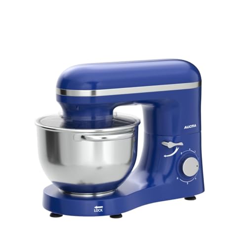Aucma Stand Mixer,6.5-QT 660W 6-Speed Tilt-Head Food Mixer, Kitchen Electric Mixer with Dough Hook, Wire Whip & Beater (6.5QT, Black)