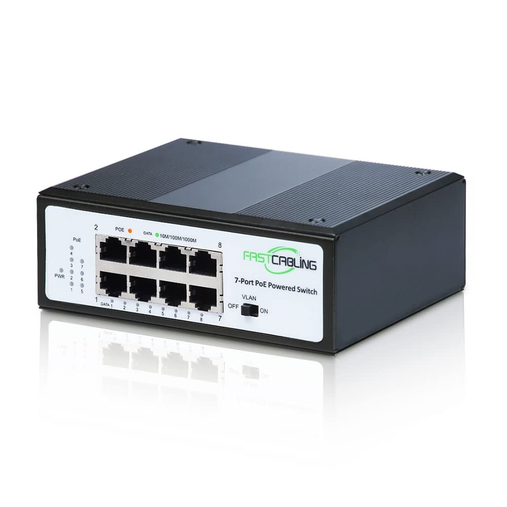 PoE Powered Switch, PoE+ Extender, 71W Passthrough Power, Re-use Existed cat5e/cat6 Cable, Ethernet Port Expanding, IEEE802.3bt Standard