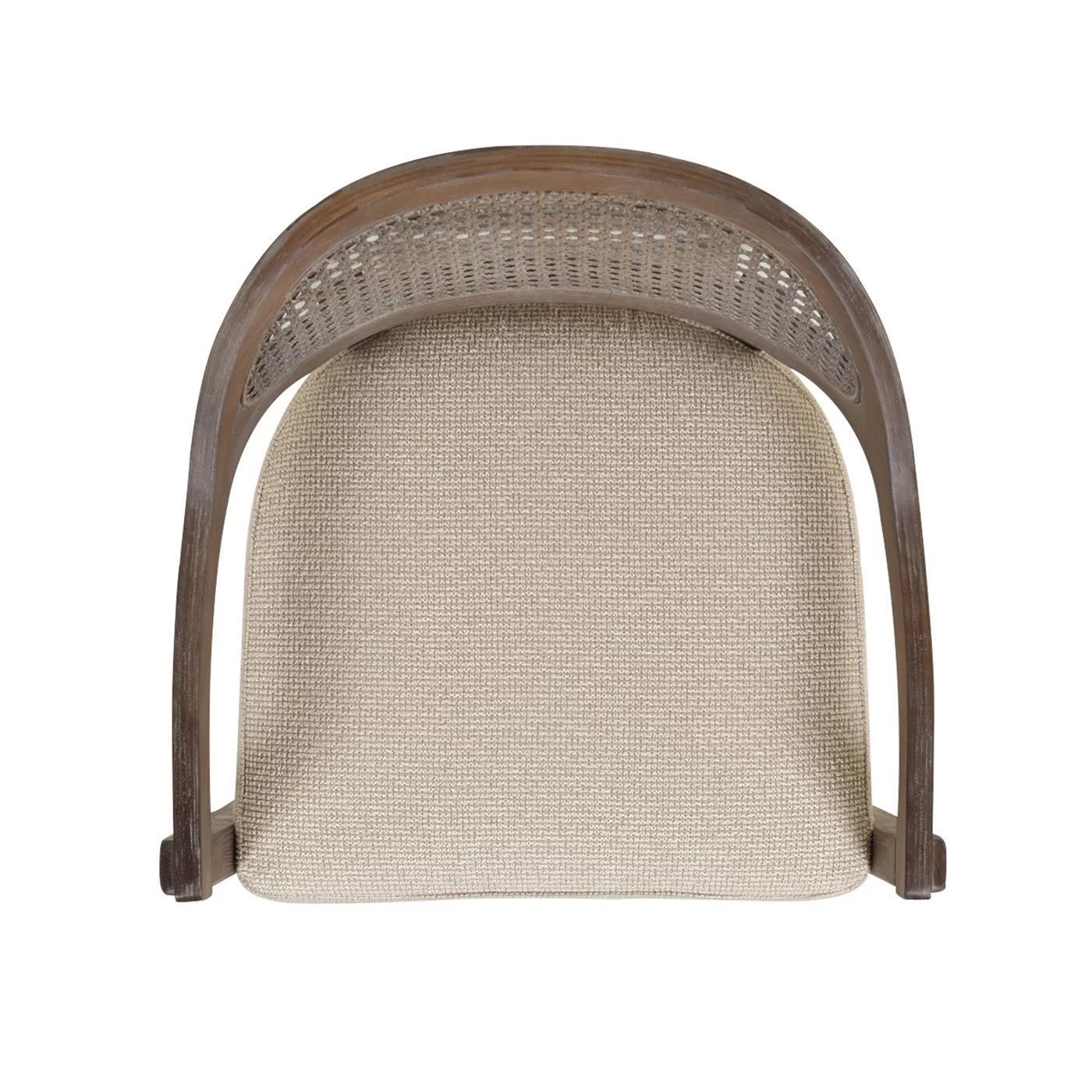 Jennifer Taylor Home Americana Mid-Century Modern 26" Cane Back Counter Stool, Taupe Beige Textured Weave