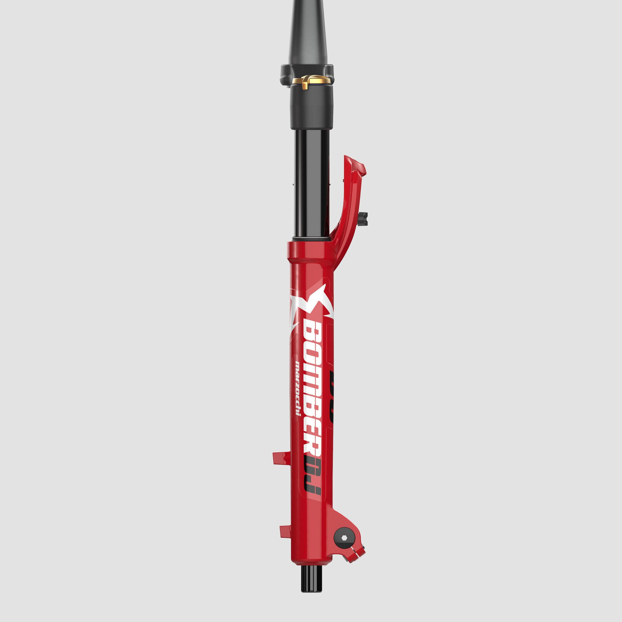 Marzocchi Bomber DJ Suspension Fork: 26 inch, 100mm, Grip DAMPER, 20 x 110mm, 37mm Offset, Black