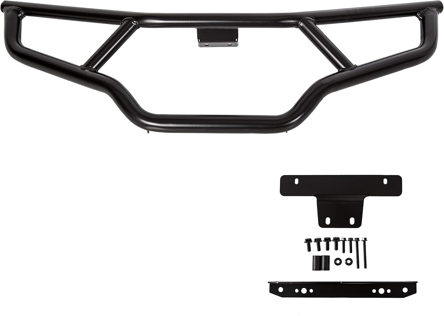 ECOTRIC Front/Rear/Front & Rear Brush Guard Bumper 2Pcs Fit for 2014-2020 Polaris Sportsman 450 570 Black Steel Bumper Protector (Front and Rear