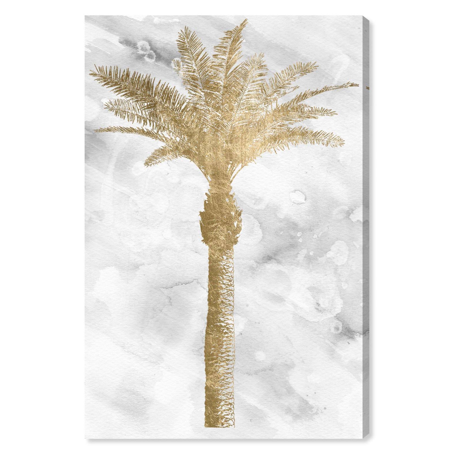 Oliver Gal Palm Tree Gold II Canvas Art, Size: 30W x 45H , White