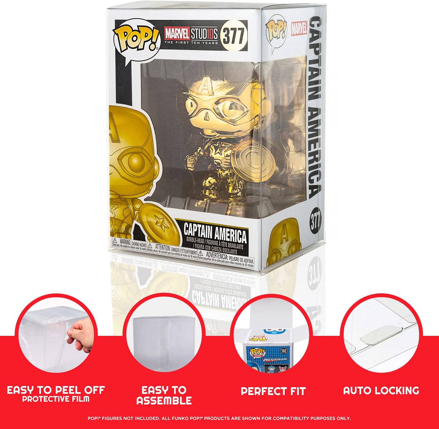Display Case Protector for 4 Inch Funko Pop (Pack of 80)
