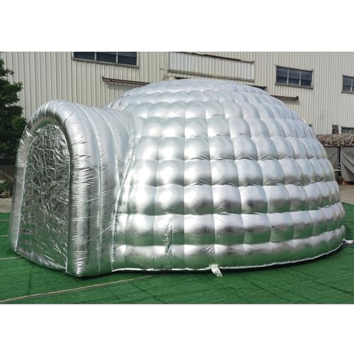 SAYOK Outdoor Portable Inflatable Igloo Dome Tent with Led Light for Party Wedding Event Camping