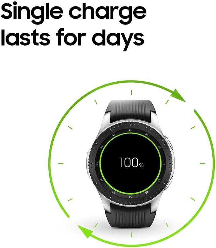 SAMSUNG Galaxy Watch (46mm, GPS, Bluetooth) &ndash; Silver/Black (US Version)