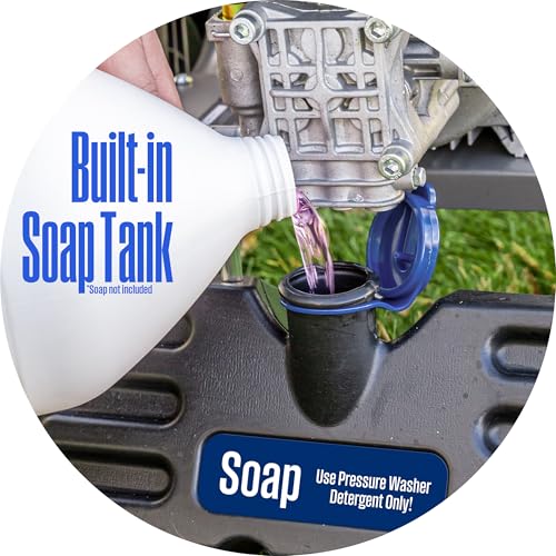 Westinghouse WPX3000e Electric Pressure Washer, 3000 Max PSI and 1.76 Max GPM, Induction Motor, Onboard Soap Tank, Spray Gun and Wand, 5 Nozzle Set