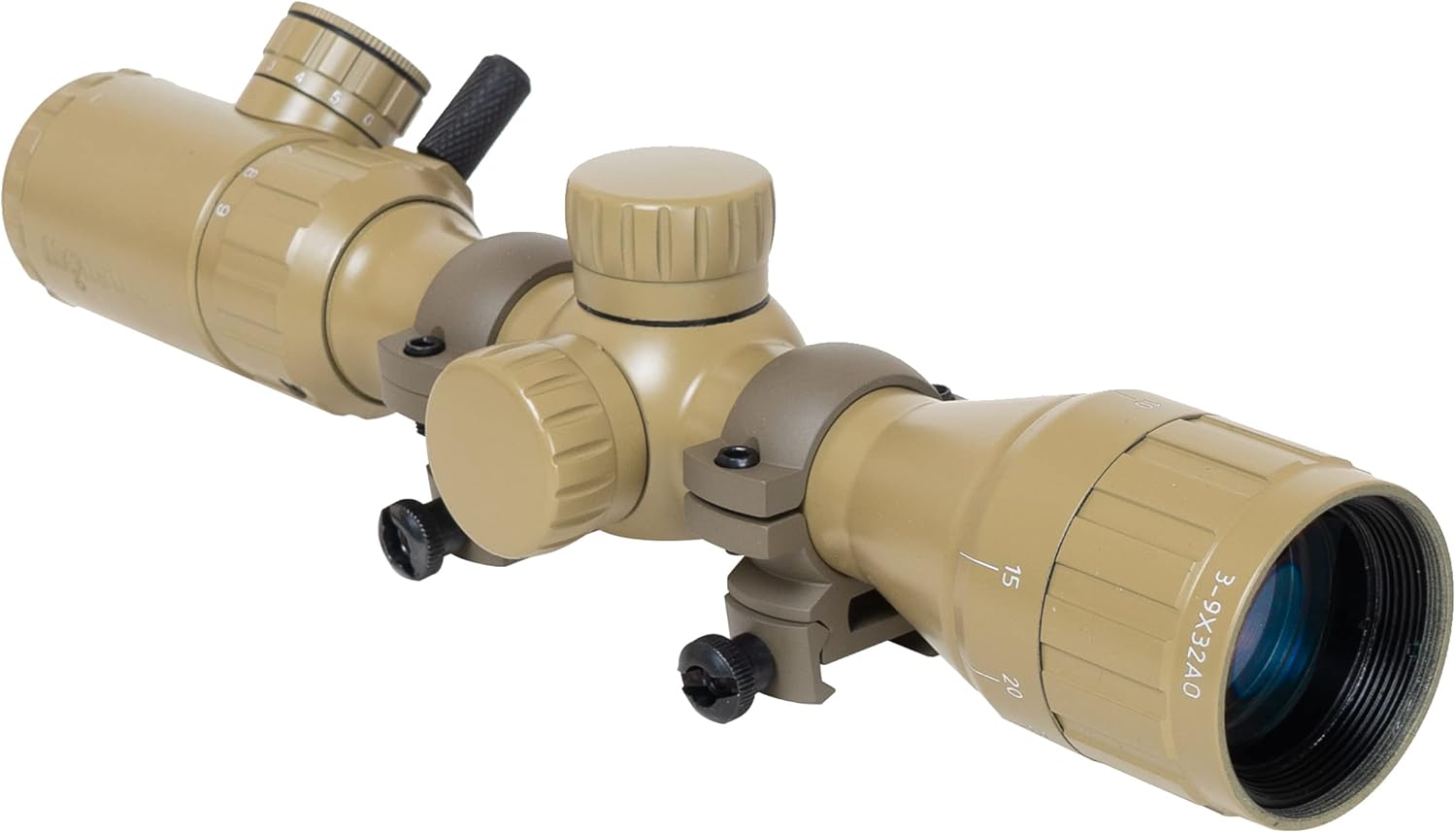 Monstrum 3-9x32 AO Rifle Scope with Illuminated Range Finder Reticle and Parallax Adjustment