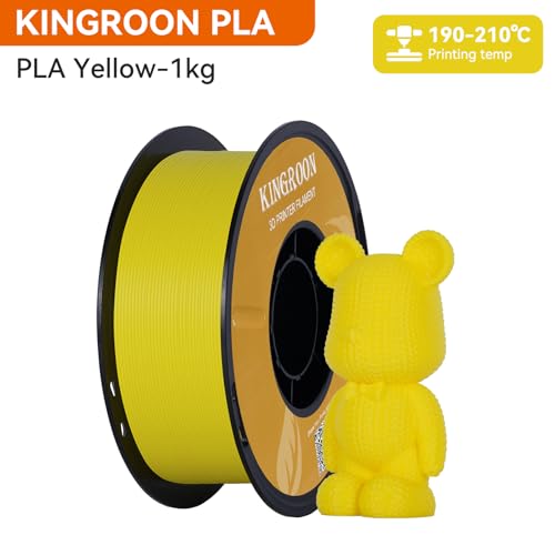 Kingroon PLA 3D Printer Filament, 12Rolls, Dimensional Accuracy +/- 0.03 mm, 12kg Spool(26.4lbs)
