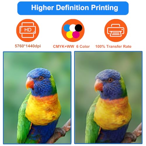 DTF Printer Machine - with XP600 Printhead, Faster Speed Higher Resolution 5760 * 1440dpi, T Shirt Printer DTF Transfer Machine with Roll Feeder