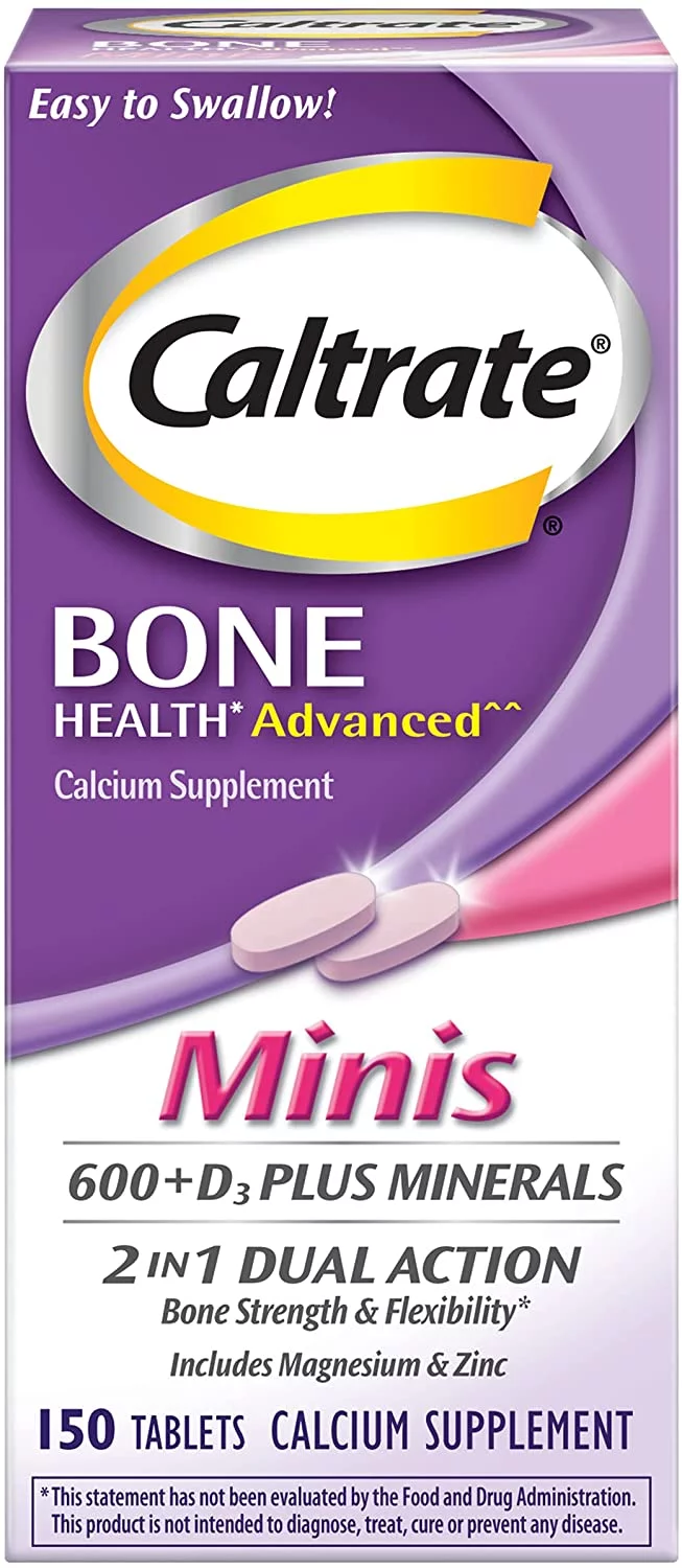 6 Pack - Calcium & Vitamin D3 Supplement Plus Minerals Mini Tablets, 150 ea