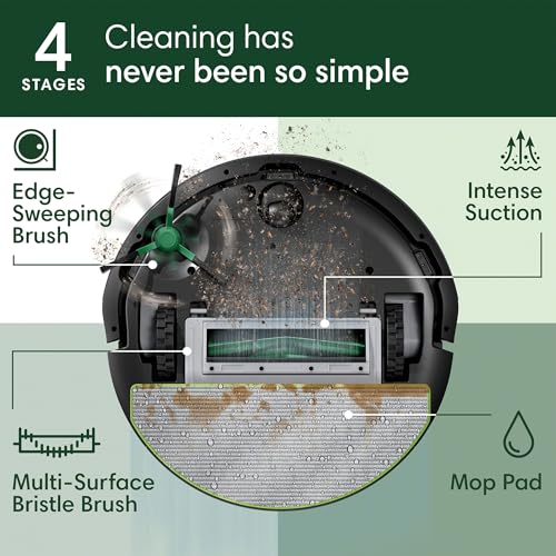 iRobot Roomba 104 Combo Robot Vacuum & Mop with AutoEmpty Dock - Amazon Exclusive, Self-Empties for 75 Days, Intense Power-Lifting Suction, LiDAR