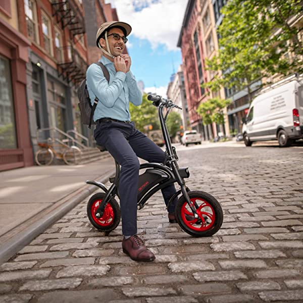 Jetson Electric Bike Bolt Folding Electric Bike, with Pegs - with LCD Display, Lightweight & Portable with Carrying Handle, Travel Up to 15 Miles