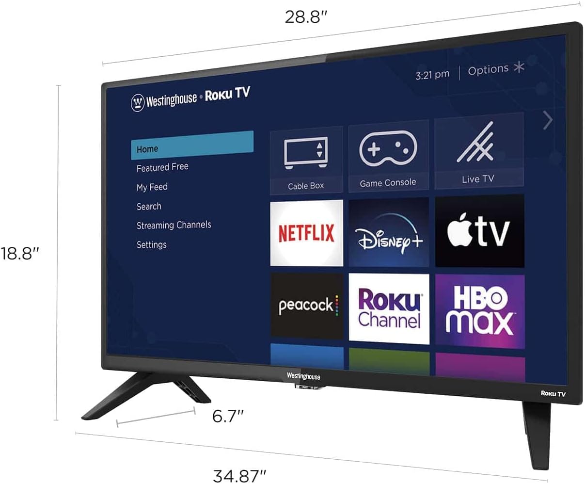 Westinghouse 32-Inch HX Series 720p LED HD Smart TV with HDMI USB Dual Antenna Wi-Fi Dual-Band Refresh Rate 60Hz Compatible with Alexa and Hey Google