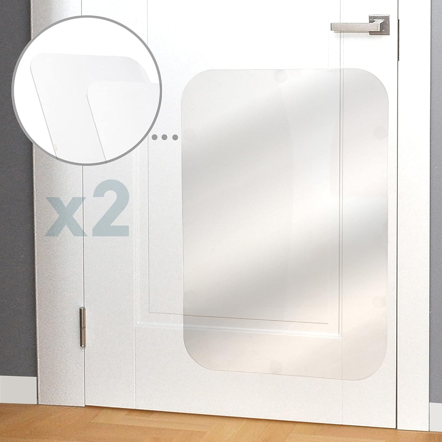 PROTECTO Door Protector from Dog Scratching - 2PACK 35.5 x 24 Anti-Scratch Guard for Furniture, Window, Wall