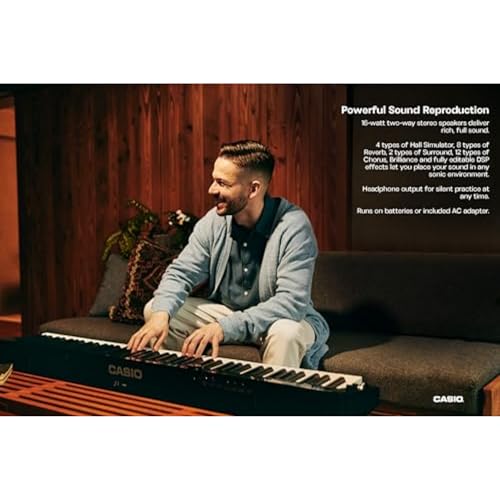 Casio Privia PX-S3100 – 88-Key Weighted Digital Piano | Slim & Elegant | 700 Tones, 200 Rhythms, Bluetooth Audio/MIDI, Touch Sensor Controls