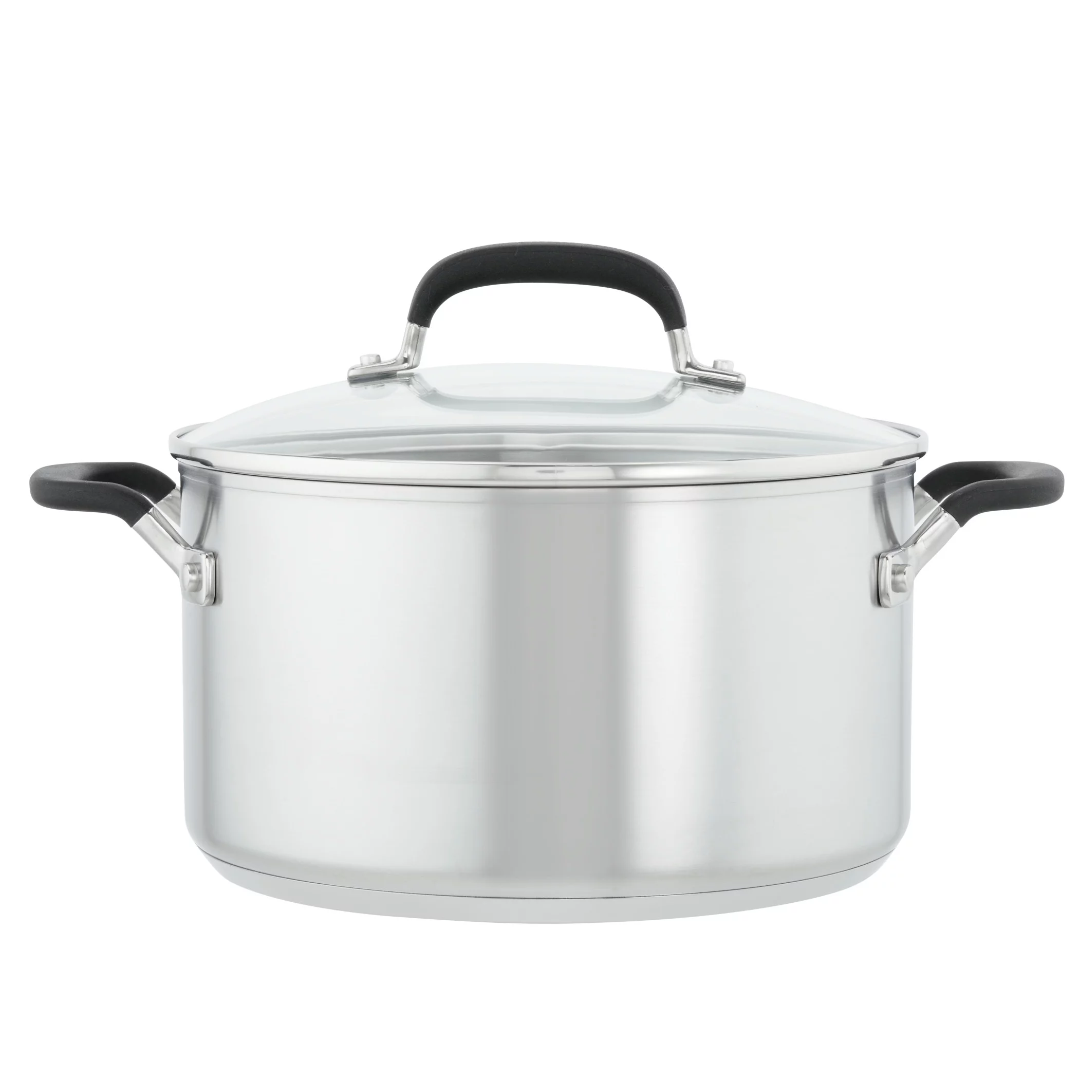 KitchenAid 10 Pieces Brushed Stainless Steel Cookware Set