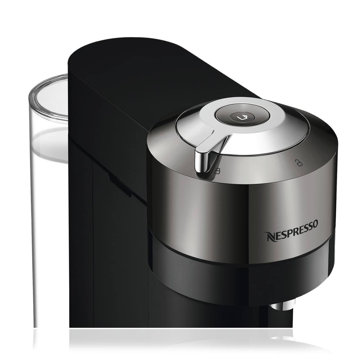 Nespresso Vertuo Next Deluxe by Breville with Aeroccino Milk Frother, Dark Chrome - Black/Dark Chrome