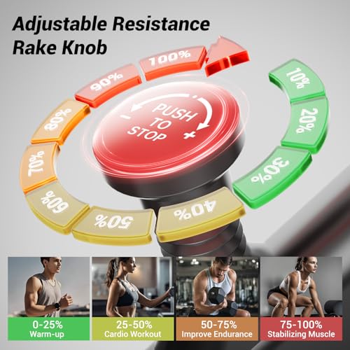 CURSOR FITNESS Exercise Bike, Stationary Bikes for Home, 300 LBS Capacity, Workout Bike with Silent Belt Drive