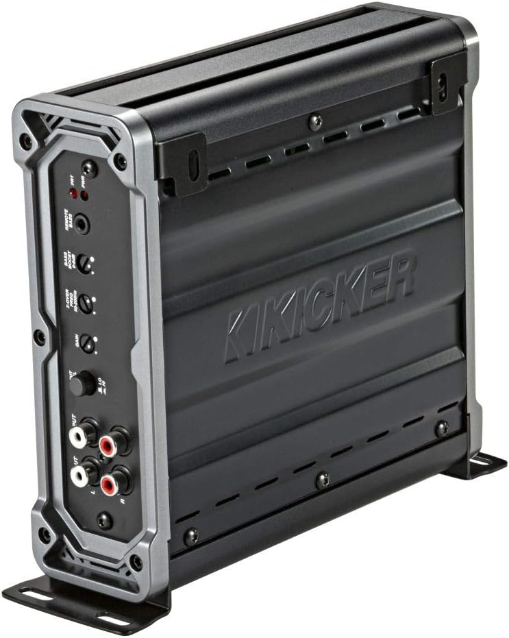 Kicker 46CXA8001T CX Series 1600 Watt Max Power Class D Amp Monoblock Car Audio Sub Vehicle Amplifier, Black