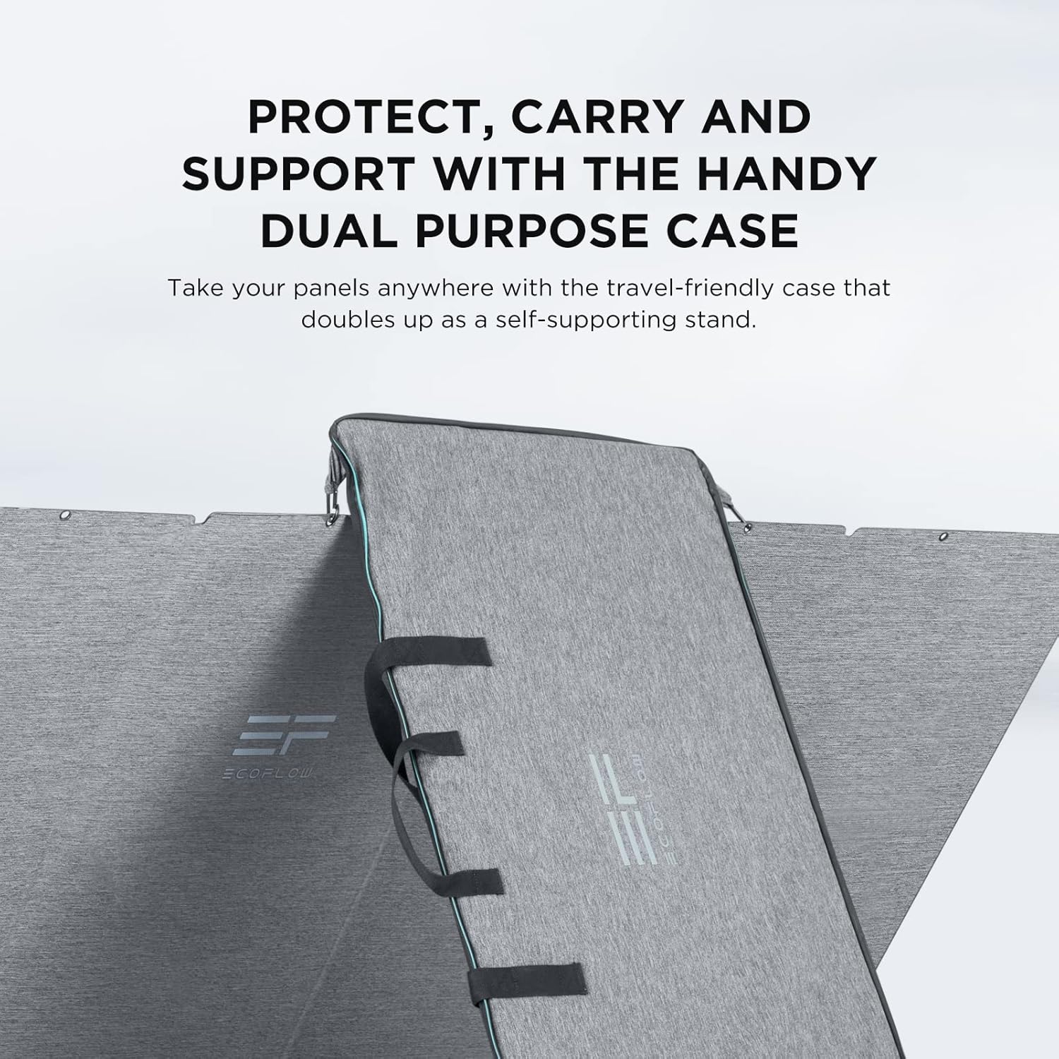 EF ECOFLOW 60W Foldable Solar Panel for Power Station, Portable Solar Charger with Adjustable Kickstand