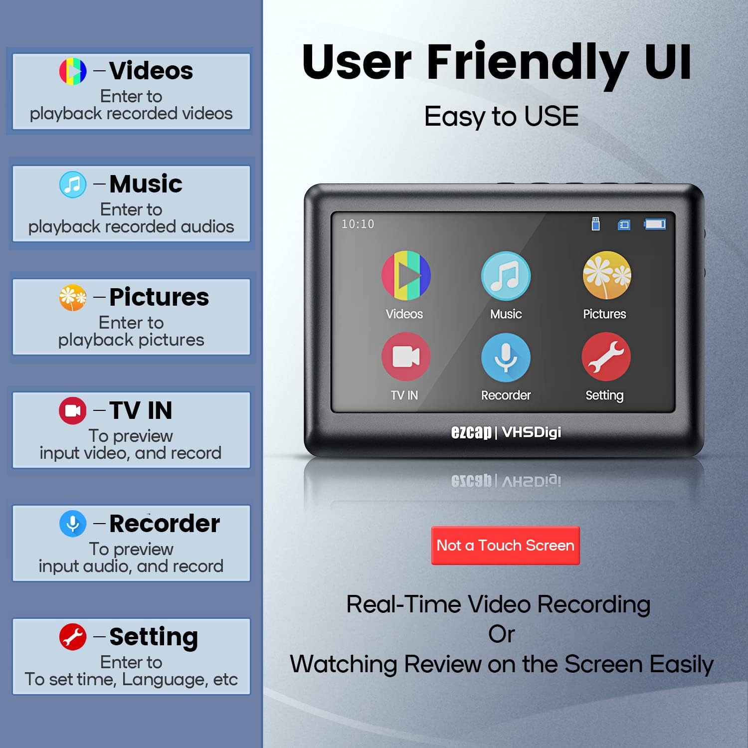 Convert Vhs to Digital Mp4 - Vinyl Cassette CD Player to Mp3 Converter