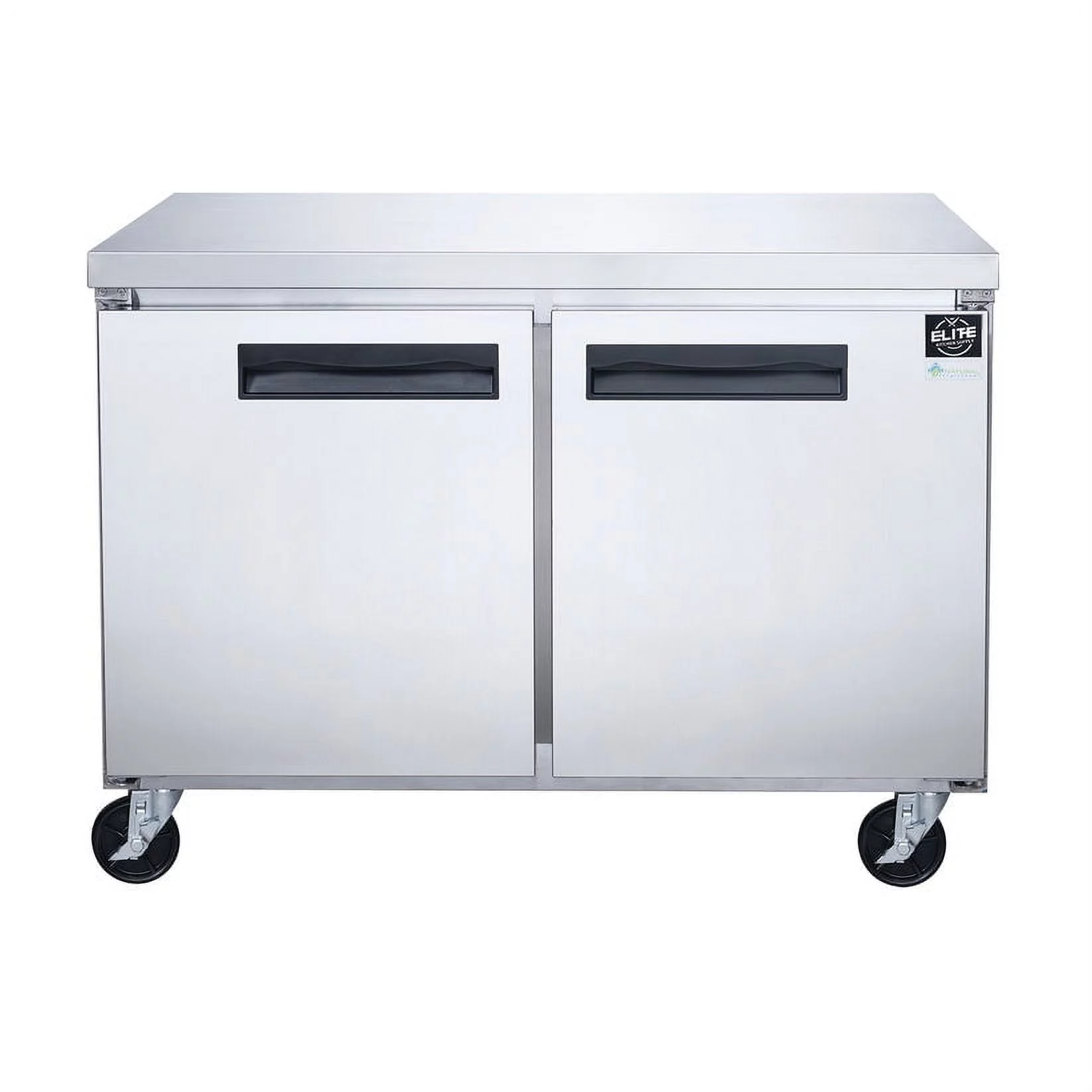 60 in. Two Door Commercial Upright Undercounter/Worktop Refrigerator 15.53 cu. ft.