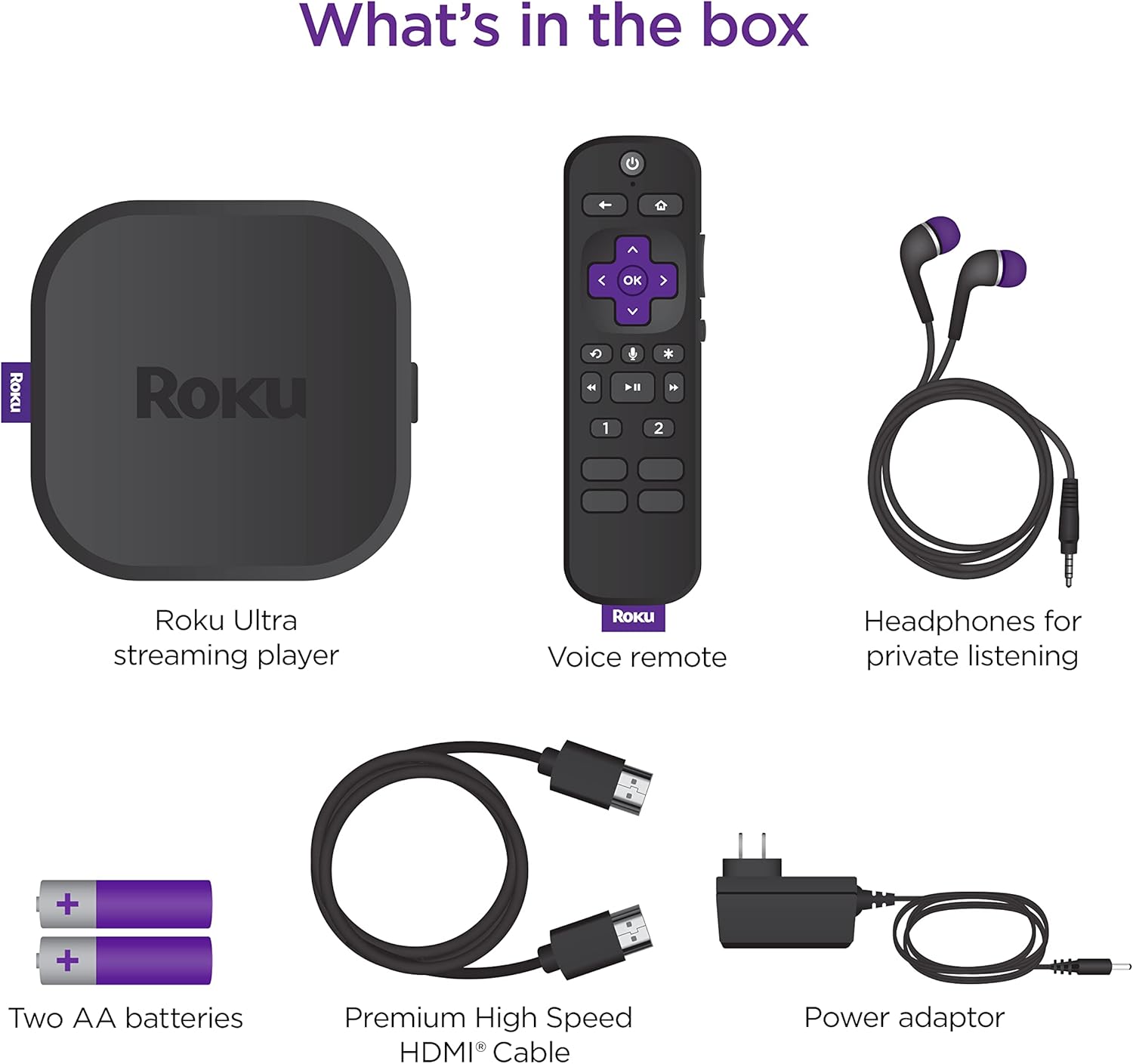 Roku Ultra | Streaming Device HD/4K/HDR/Dolby Vision with Dolby Atmos, Bluetooth Streaming