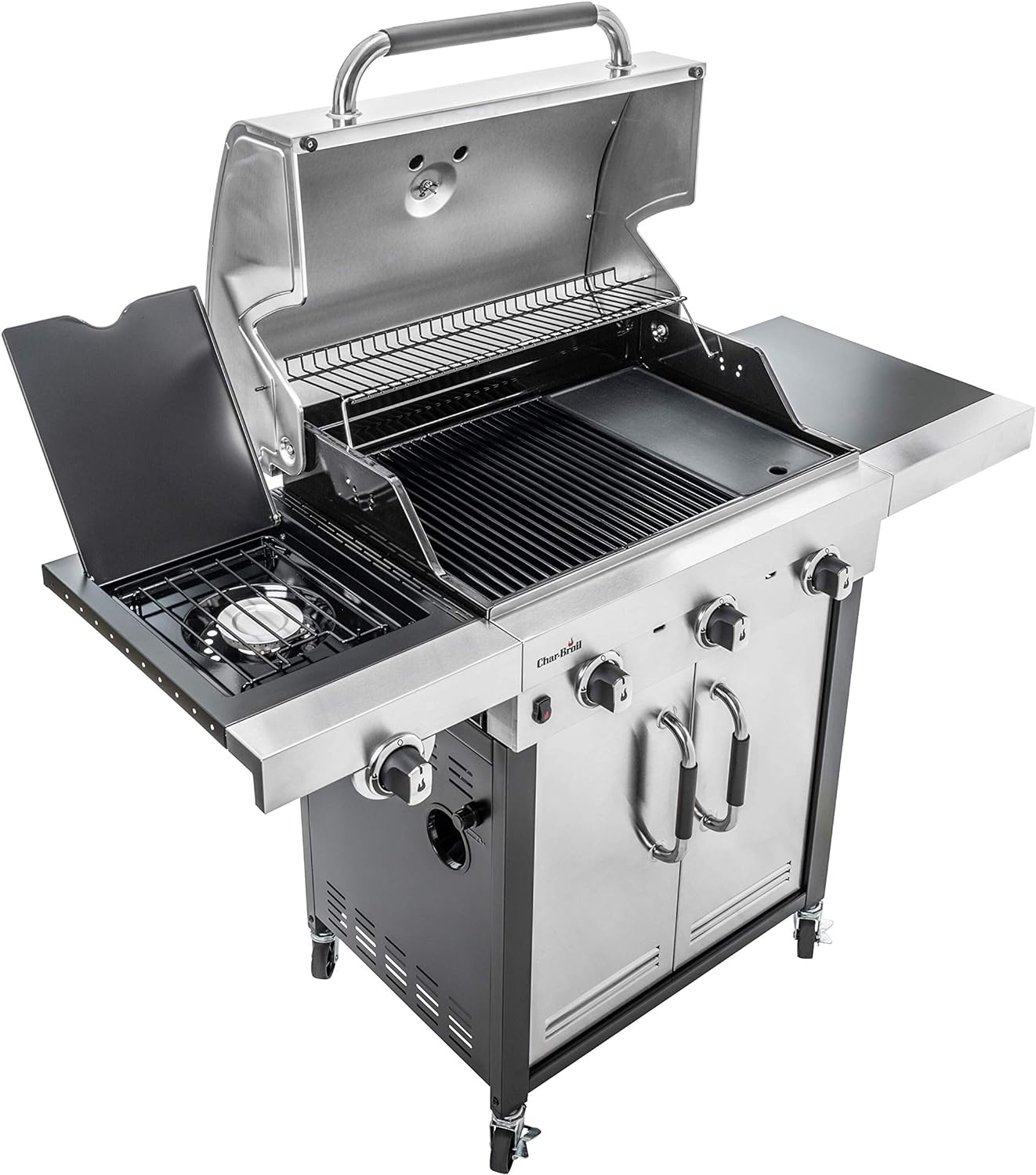 Char-Broil Advantage Series 345S - 3 Burner Gas Barbecue Grill with TRU-Infrared Technology, Stainless Steel Finish
