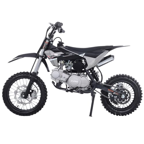 X-PRO X26 125cc Manual Clutch Dirt Bike Big Boys Pit Bike 125 Pitbike,Big 14"/12" Tires! (Blue)