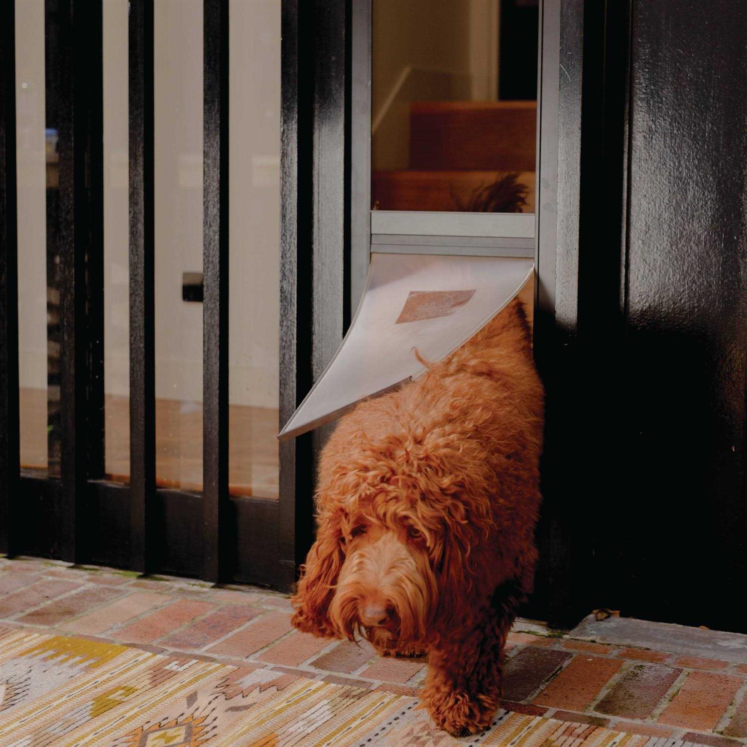 Hakuna Pets Large Black Patio Pet Door Suitable for Sliding Doors - Pet Supplies online store