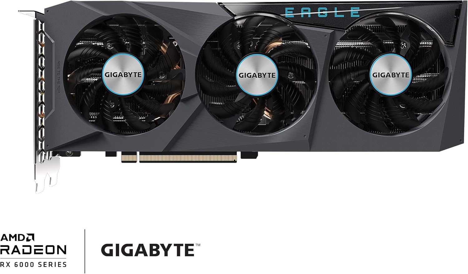 Radeon RX 6700 XT Eagle 12G Graphics Card, WINDFORCE 3X Cooling System, 12GB 192-bit GDDR6, GV-R67XTEAGLE-12GD Video Card
