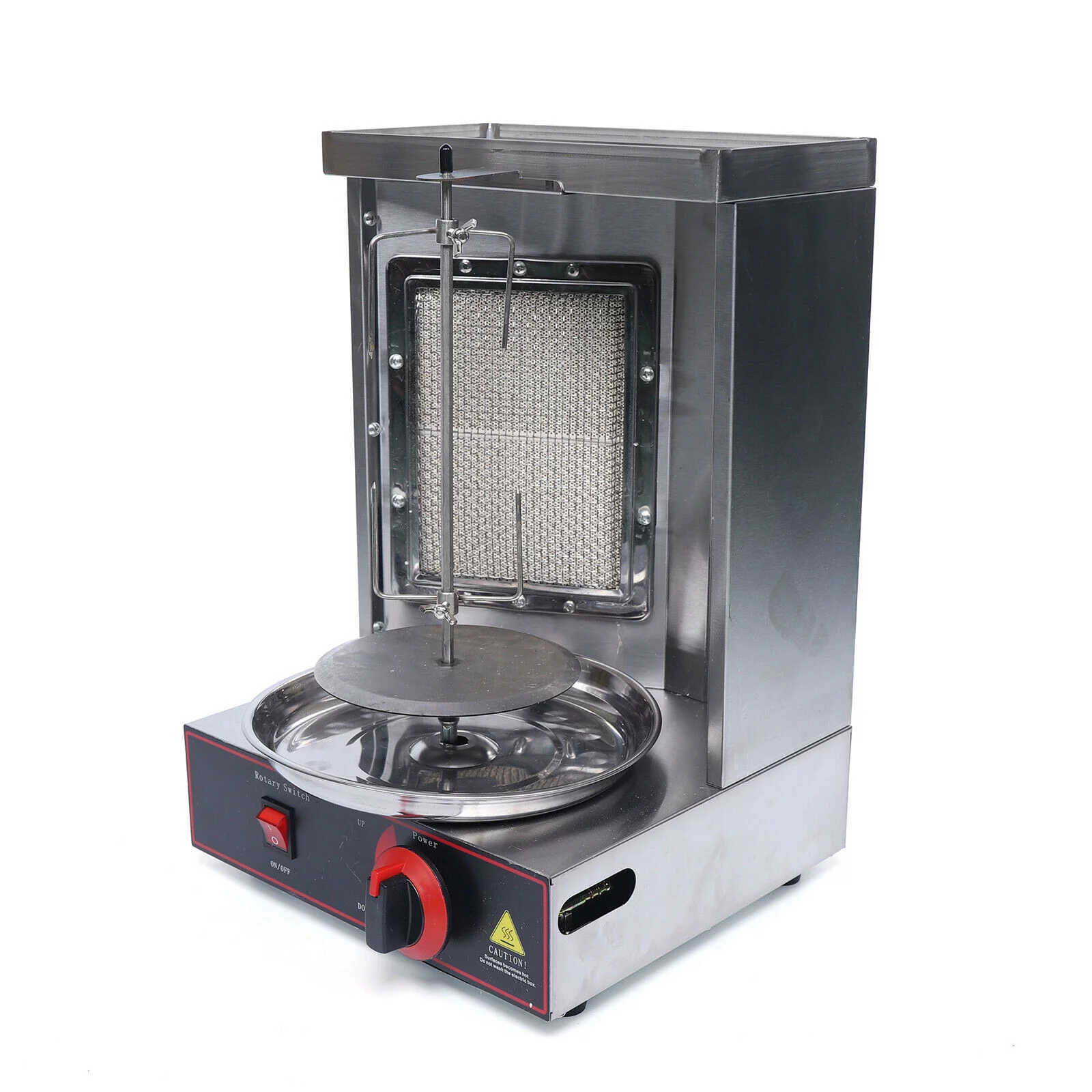 Gas Grill Meat Machine BBQ Rotisserie Oven Smokeless Vertical Broiler 110V LPG