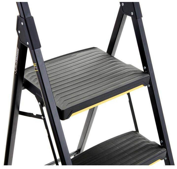 Gorilla Ladders 3-Step Pro-Grade Steel Step Stool with 300 lbs. Load Capacity Type iA Duty