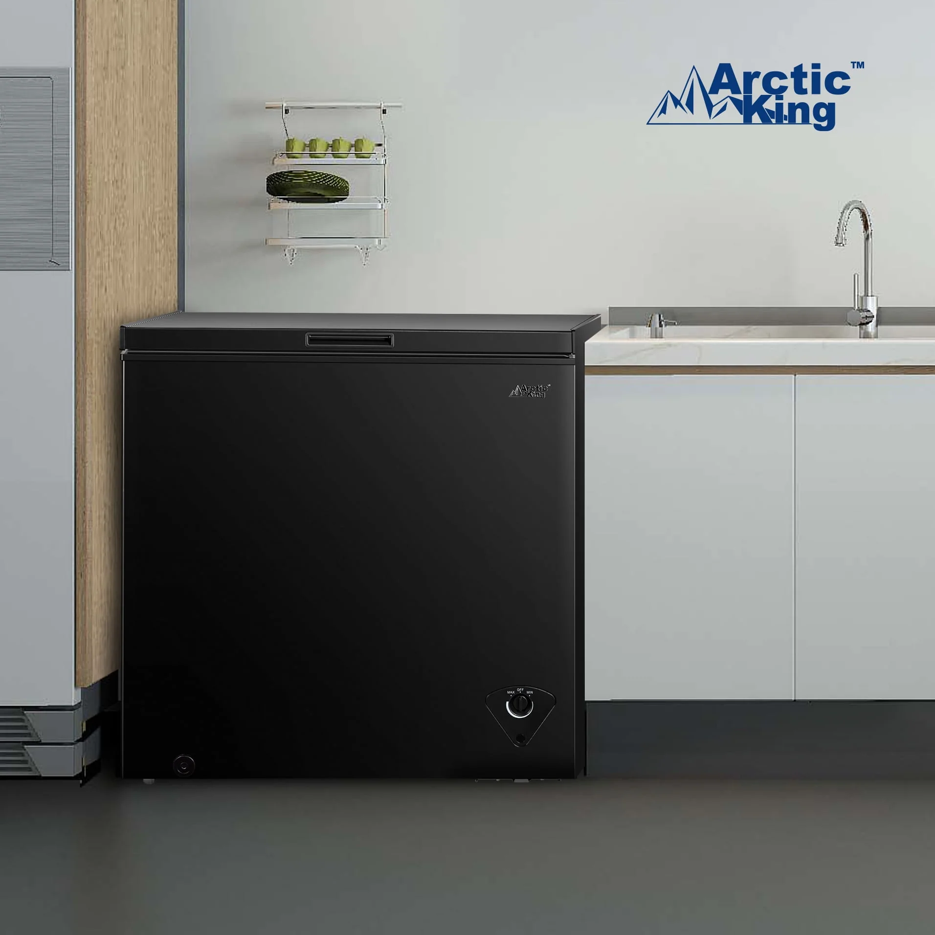 Arctic King 7 Cu ft Chest Freezer, Garage Ready, Black