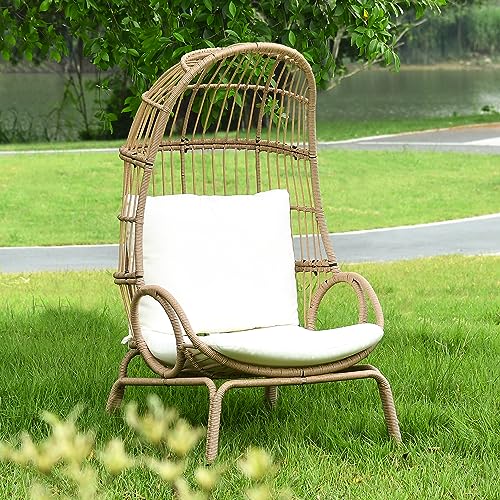 YITAHOME Outdoor Narrow Egg Chair Wicker