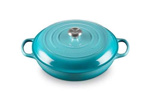 Le Creuset Enameled Cast Iron Signature Braiser, 3.5 qt., Marseille