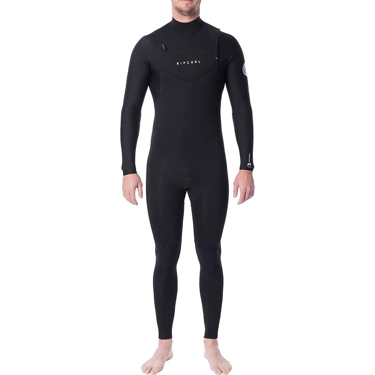 Rip Curl Dawn Patrol 4/3mm Chest Zip Wetsuit - Black