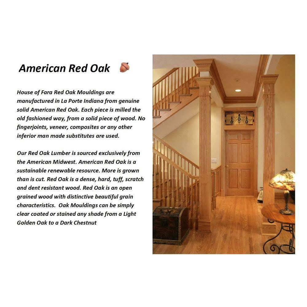 Manor House 3/4 in. x 3 in. x 7 ft. Oak Door Trim Casing Set MOULDING
