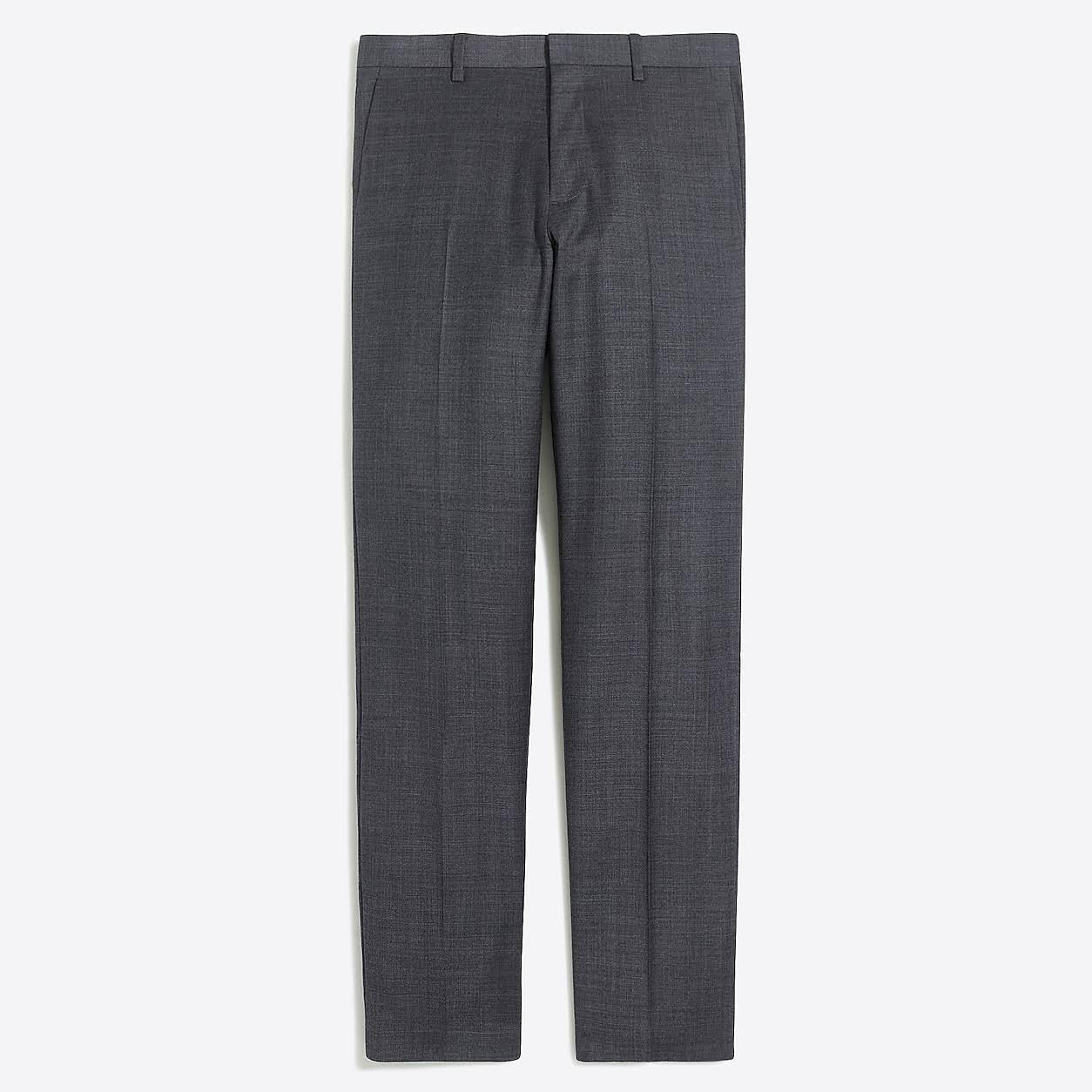 J.Crew Factory Mens Slim Thompson Suit Pant in Worsted Wool (Charcoal, Size 35x32)