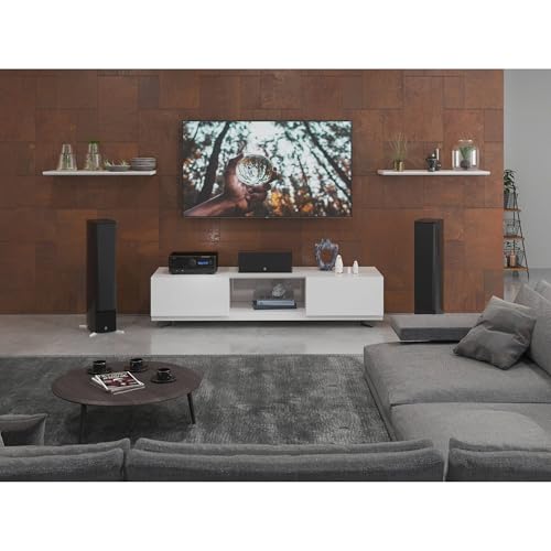 Yamaha RX-V4A 5.2-Channel Surround Sound Network AV Receiver with MusicCast Built-in Wi-Fi and Bluetooth Streaming Home Theater System Bundle with