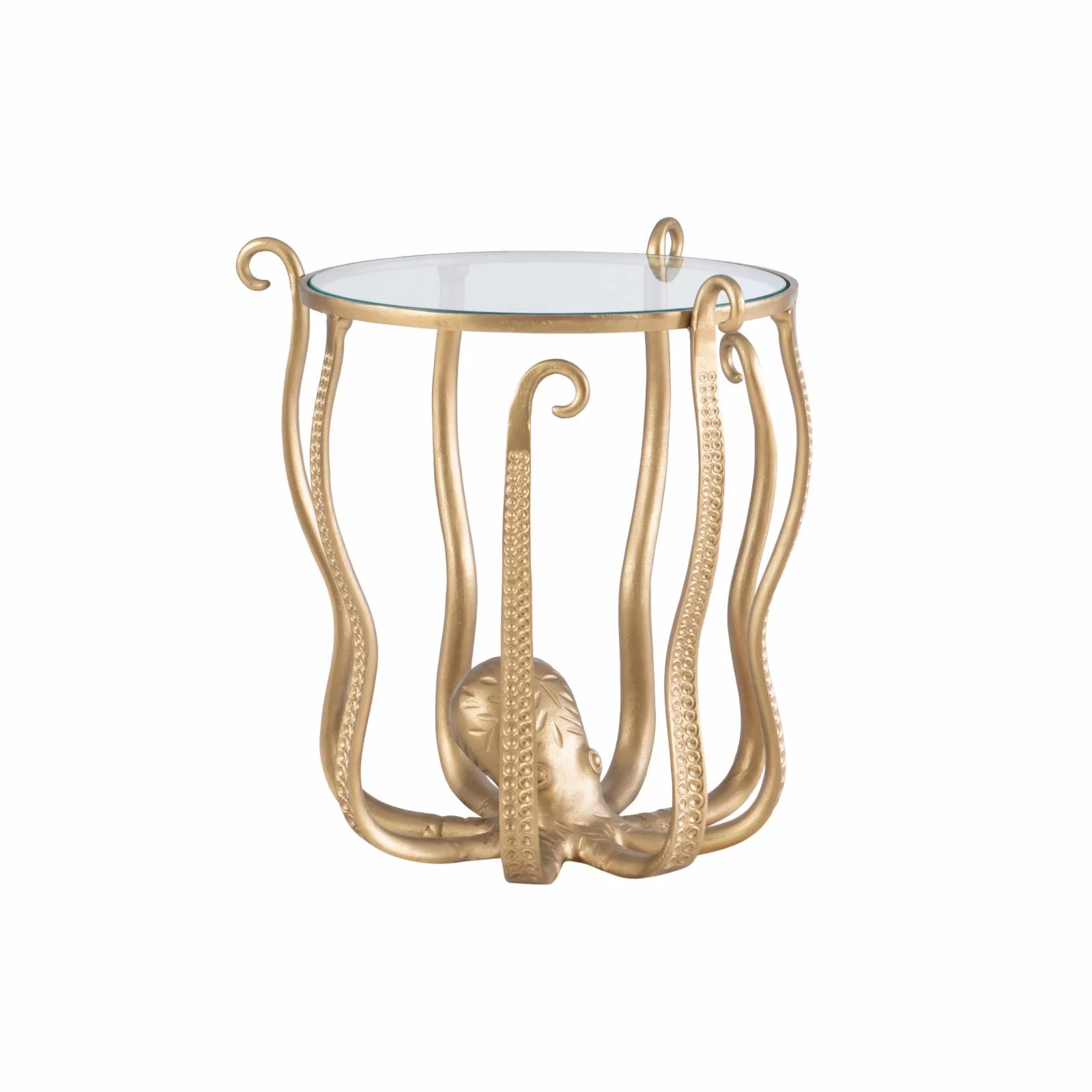 Powell Octiana Side Table - Gold Octopus Legs - Curated Treasures Market