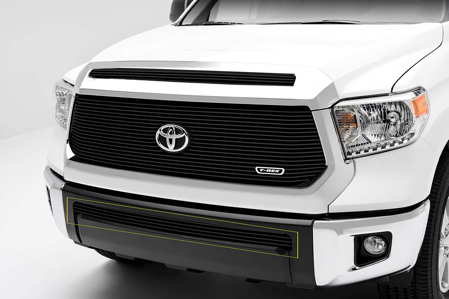 T-Rex Grilles 2014-2021 Tundra Billet Bumper Grille, Black, 1 Pc, Overlay - PN #25964B