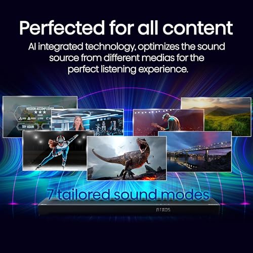 Hisense AX3100Q 3.1Ch Sound Bar with Wireless Subwoofer, Dolby Atmos, DTS:X, Bluetooth 5.3, Roku TV Ready, HDMI/AUX/ARC/Optical/USB, EzPlay, Ez UP