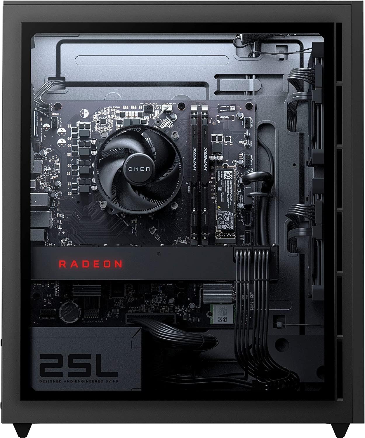 HP OMEN Gaming Premium Desktop | AMD Ryzen 5 5600G 6-Core Upto 3.9GHz 16GB RAM 1TB SSD Radeon RX 6600XT Windows 11 Home Keyboard and Mouse with Pad