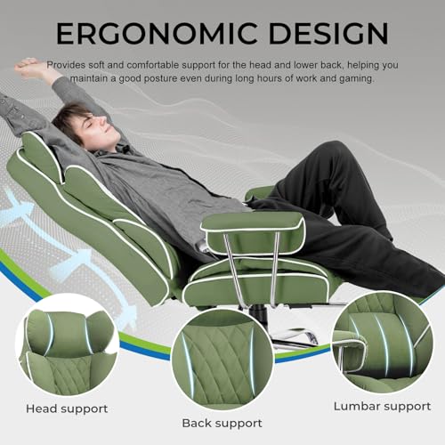 GTRACING Gaming Chair,Office Chair with Pocket Spring Lumbar Support