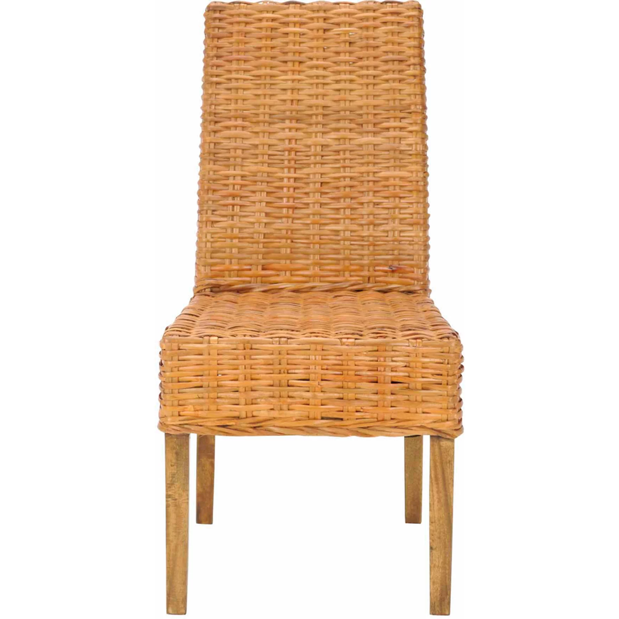 SAFAVIEH Sanibel Rattan Side Chair, Honey Oak, Set of 2
