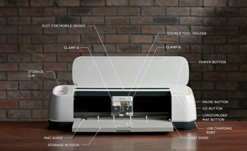 Cricut Maker - Smart Cutting Machine - With 10X Cutting Force, Cuts 300+ Materials, Create 3D Art, Home Decor, Bluetooth Connectivity, works with iOS