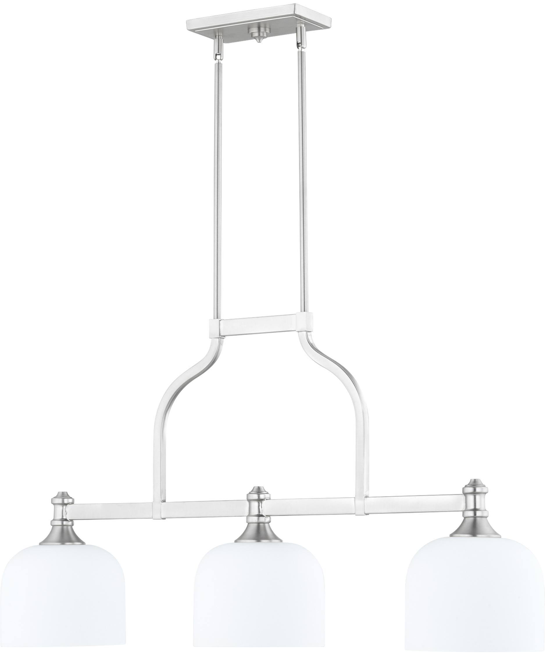 Quorum Lighting 6911-3-65 Richmond Island Light, Satin Nickel