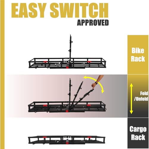 Hitch-Mount Bike Rack for Ebike Heavy-Duty