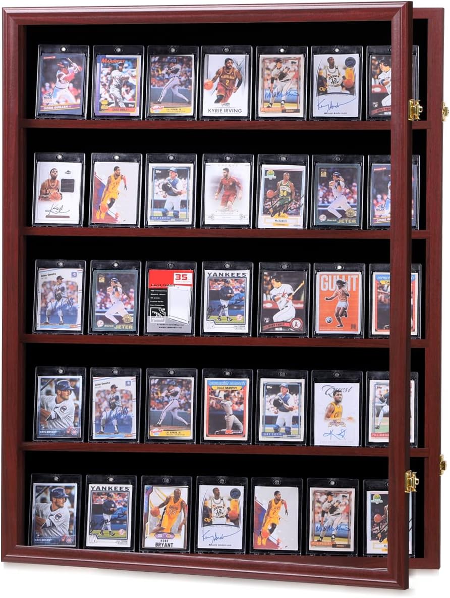 35 Graded Sports Card Display Case